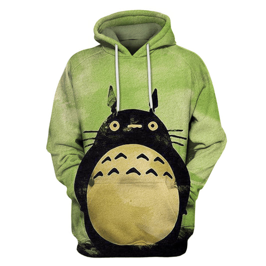HickVibes Totoro B225 3D Pullover Printed Over Unisex Hoodies