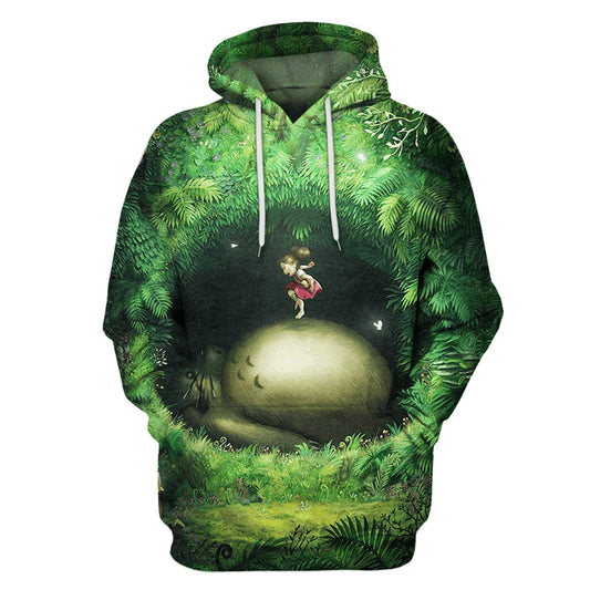 HickVibes Totoro B226 3D Pullover Printed Over Unisex Hoodies