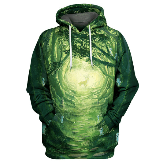 HickVibes Totoro Monster B2861 3D Pullover Printed Over Unisex Hoodies