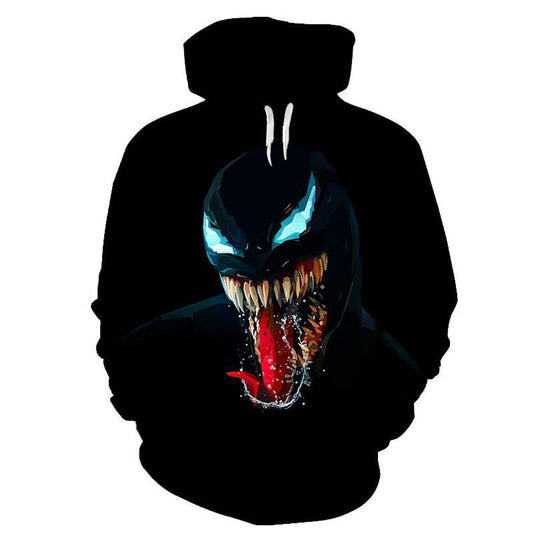 HickVibes Venom A2838 3D Pullover Printed Over Unisex Hoodies
