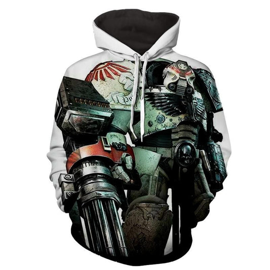 HickVibes Warhammer 40K Assault Cannon Red Scorpions Terminator A3824 3D Pullover Printed Over Unisex Hoodies