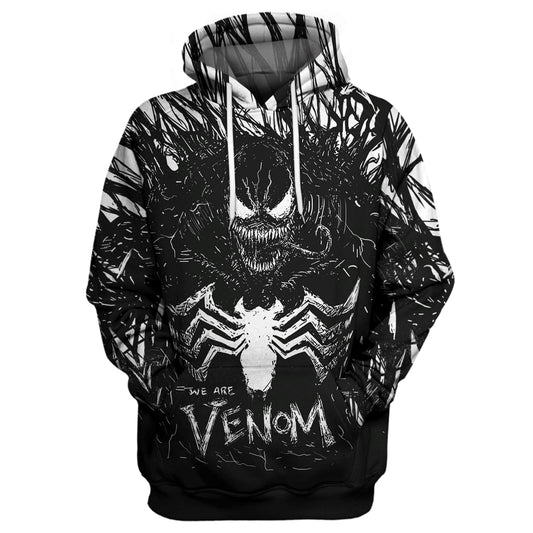 HickVibes We Are Venom B2803 3D Pullover Printed Over Unisex Hoodies