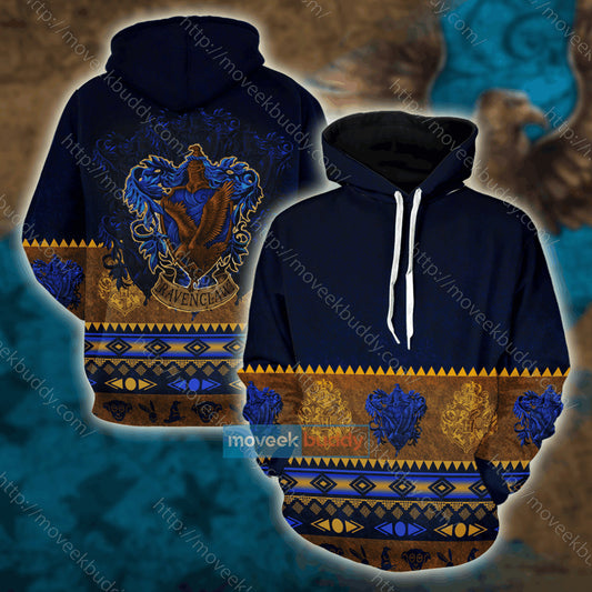 HickVibes Wise Like A Ravenclaw Harry Potter Wacky Style A442 3D Pullover Printed Over Unisex Hoodies