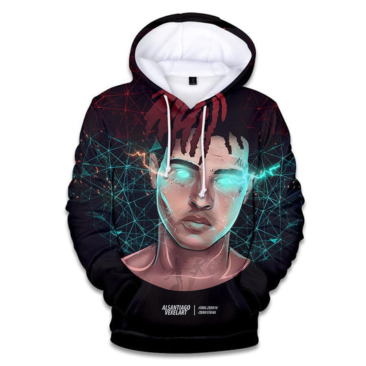 HickVibes Xxxtentacion - Rapper Xxxtentacion Super Cool Black Icon A1355 3D Pullover Printed Over Unisex Hoodies