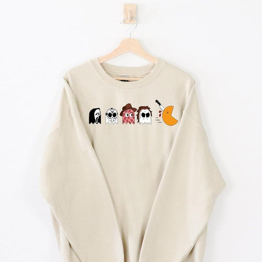 Horror Pac man Shirt, Halloween Shirt Funny, Pac Man Shirt, Horror Shirts Funny, Horror Shirt For Him, Halloween Shirt Men, Halloween Shirt