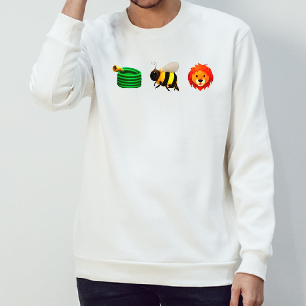 Hose bee lion honeycomb icon funny shirt