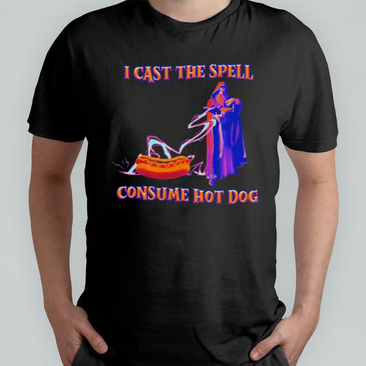 I Cast the Spell Consume Hot Dog T Shirt