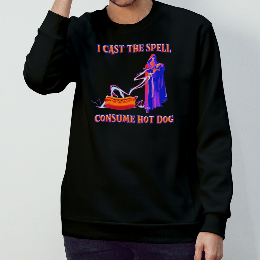 I Cast the Spell Consume Hot Dog T Shirt