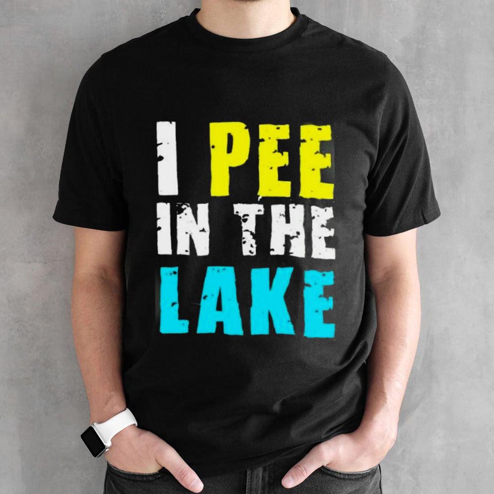 I Pee In The Lake Funny Summer Vacation shirt