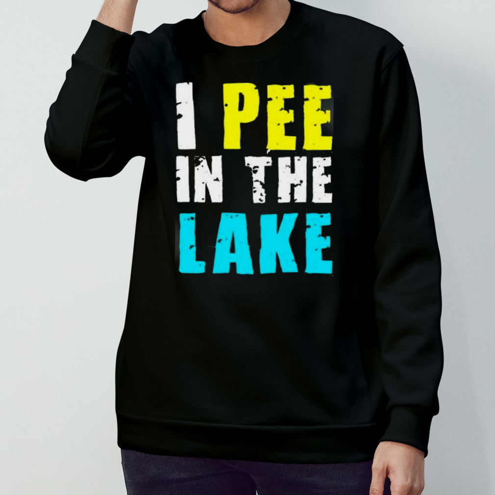 I Pee In The Lake Funny Summer Vacation shirt