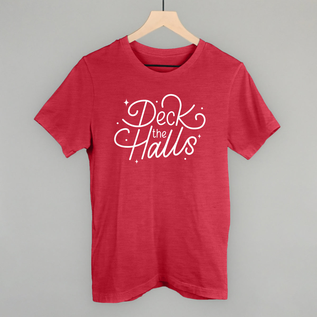 Deck The Halls Sparkle Script (White)