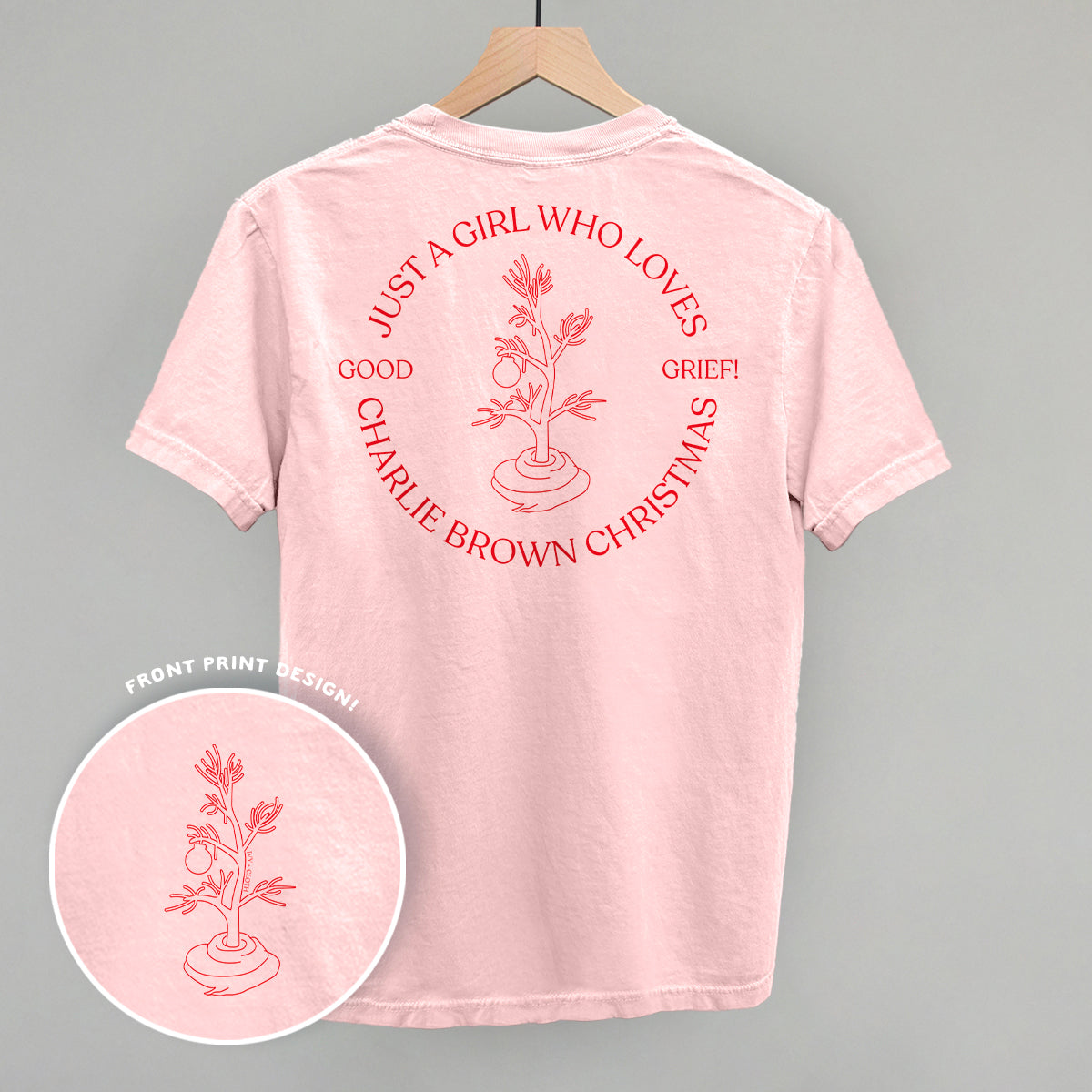 Just A Girl Who Loves Charlie Brown Christmas (Back Print)