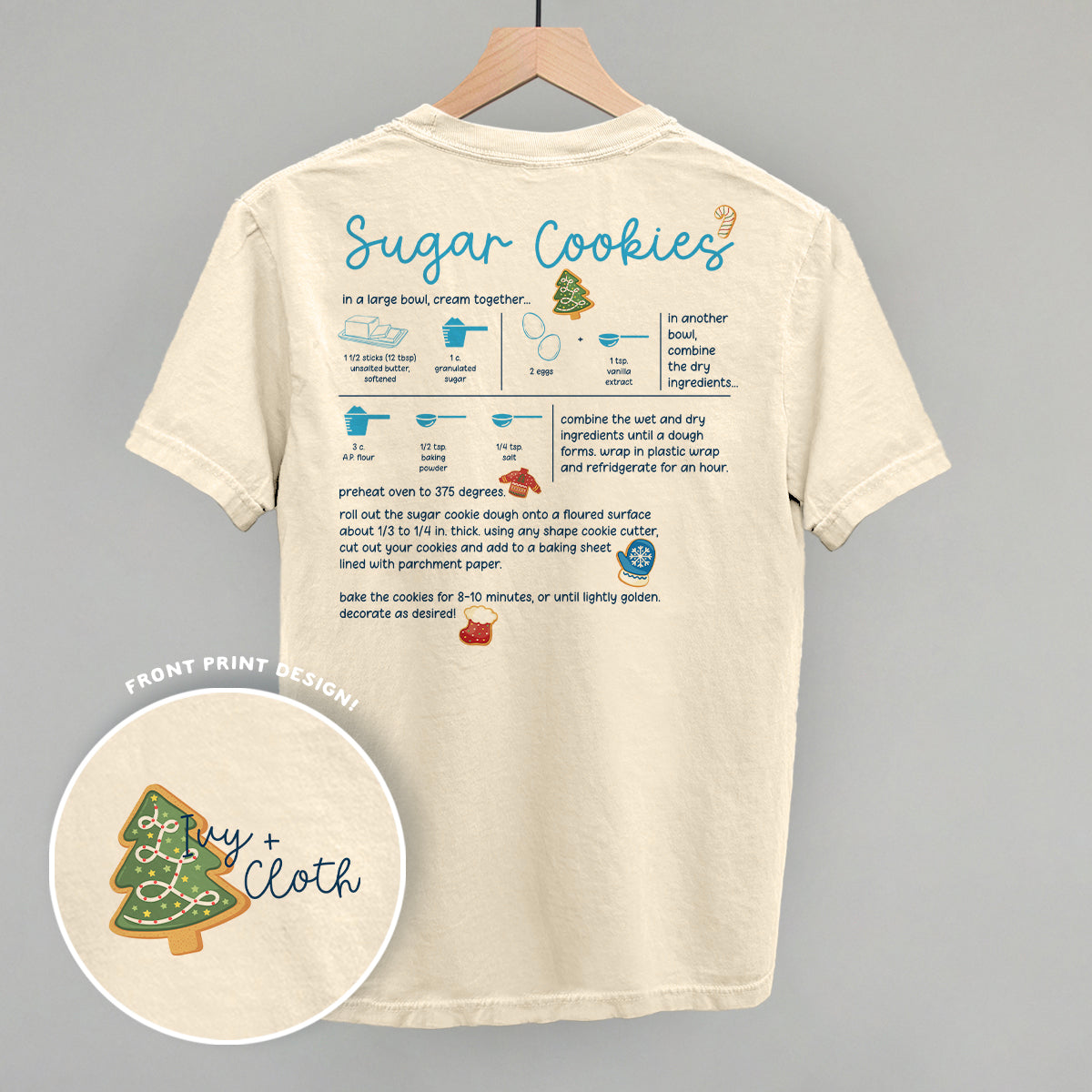 Sugar Cookie Recipe (Back Print)