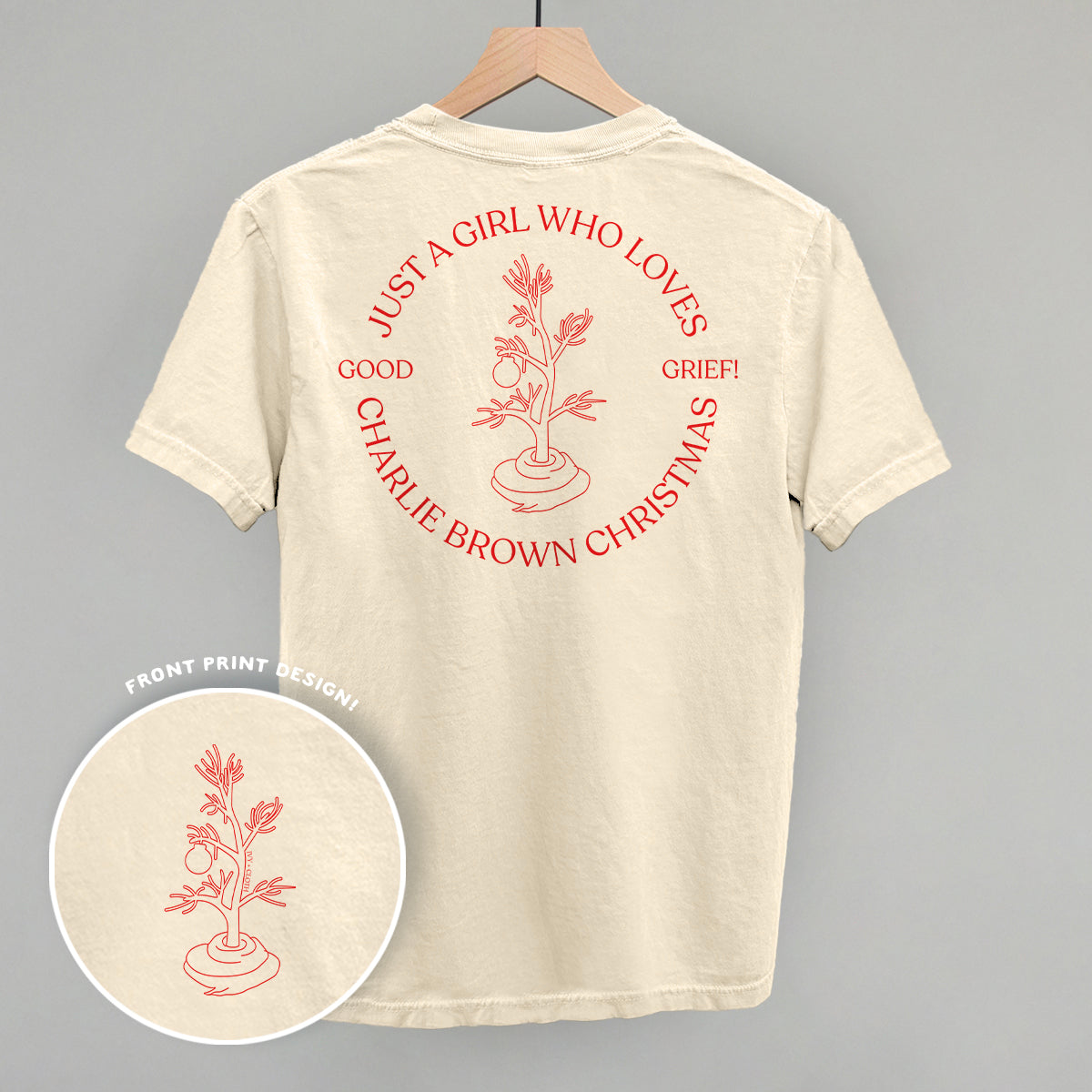 Just A Girl Who Loves Charlie Brown Christmas (Back Print)