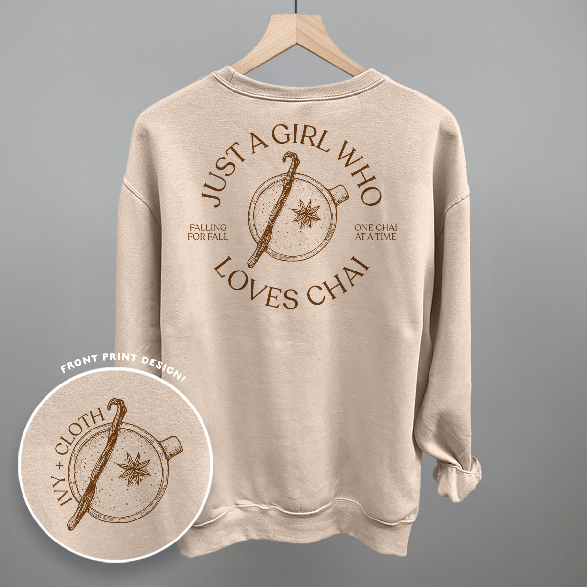 Just A Girl Who Loves Chai (Back Print)