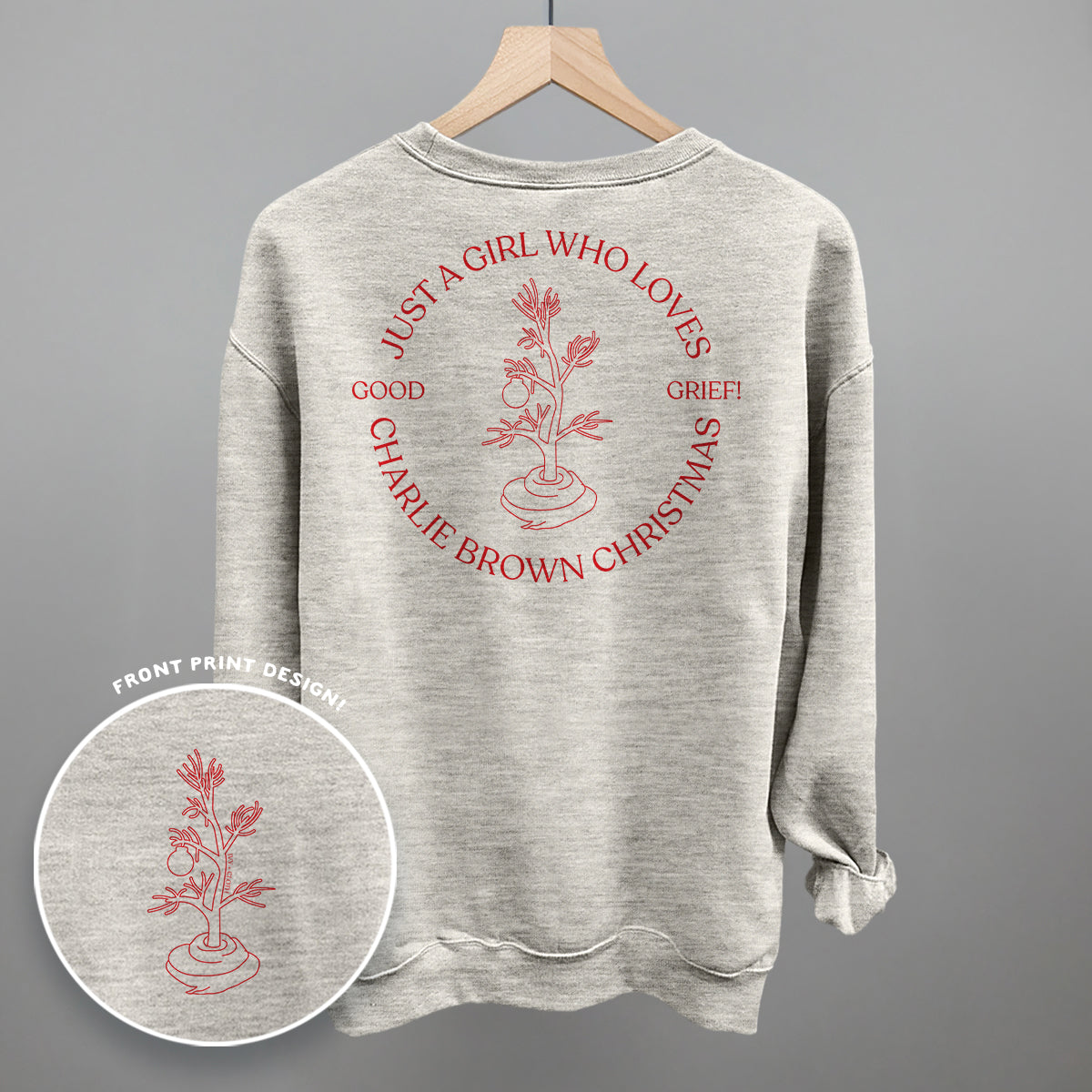 Just A Girl Who Loves Charlie Brown Christmas (Back Print)