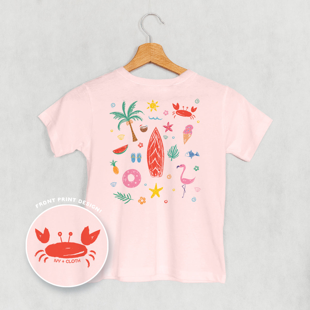 Beach Doodles (Kids Back Print)