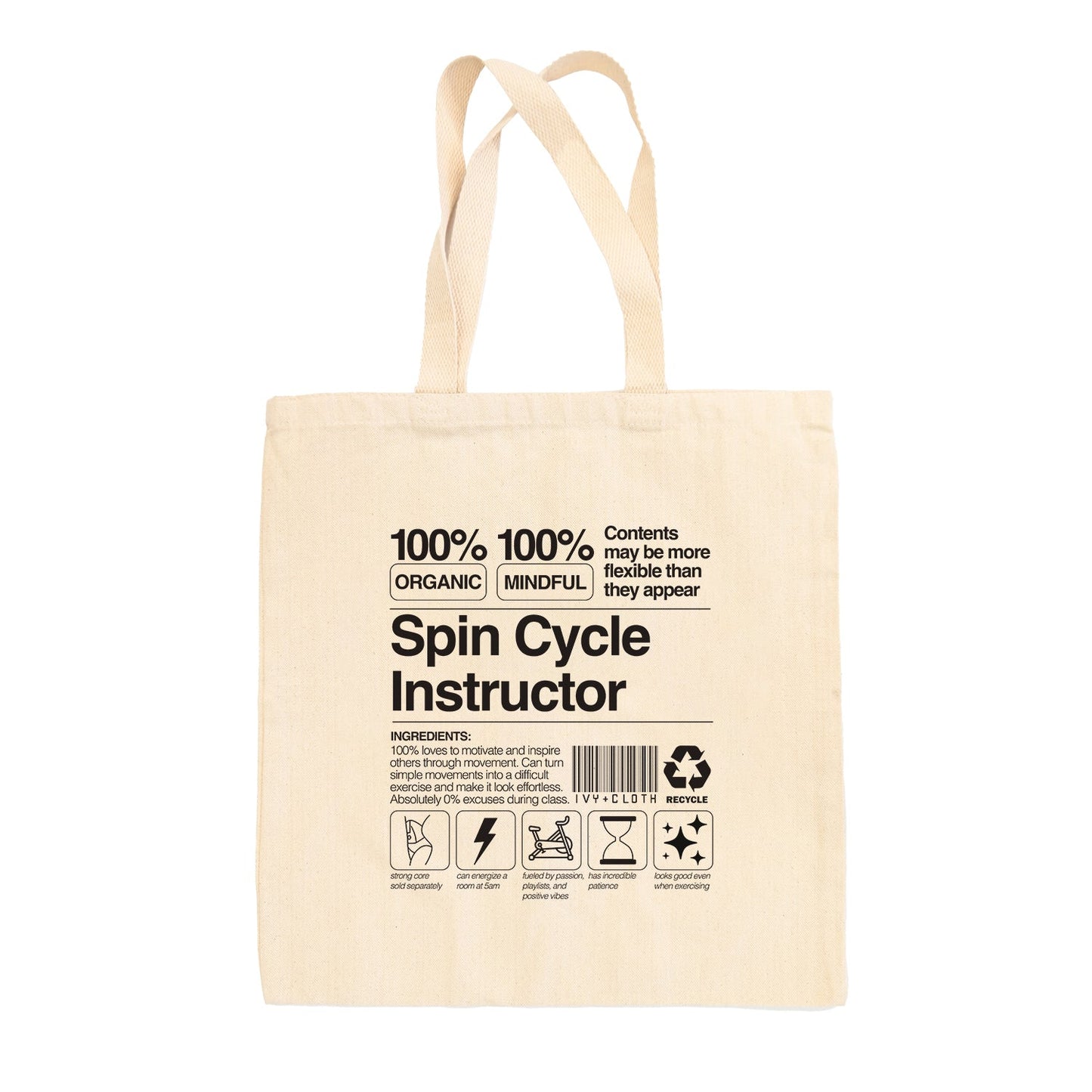 Spin Cycle Instructor Tote Bag