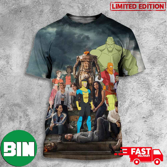 Invincible Season 2 And Gen V Prime Video Movie Big Program Today 2023 3D T-Shirts