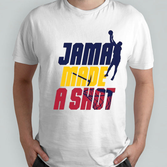 Jama made a shot Denver Nuggets basketball shirts