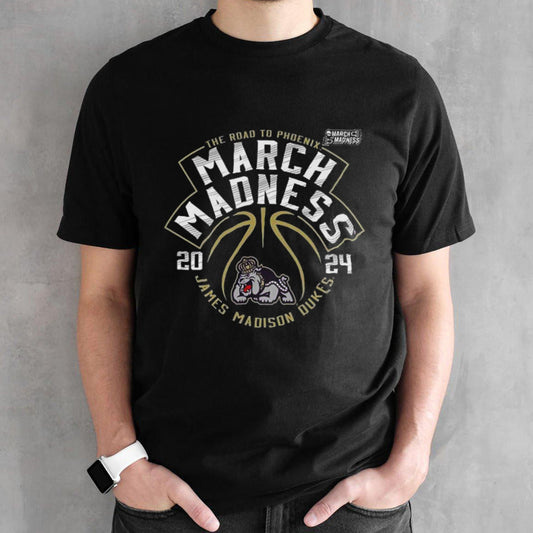 James Madison University Mensâ€™s Basketball 2024 NCAA March Madness Tournament Bound Shirts