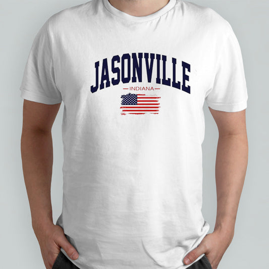 Jasonville Indiana USA flag shirt