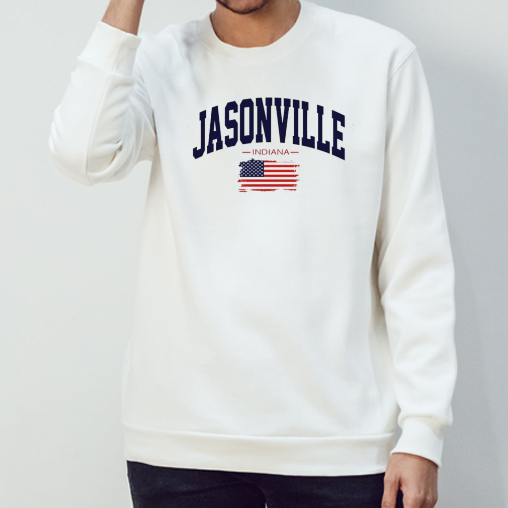 Jasonville Indiana USA flag shirt