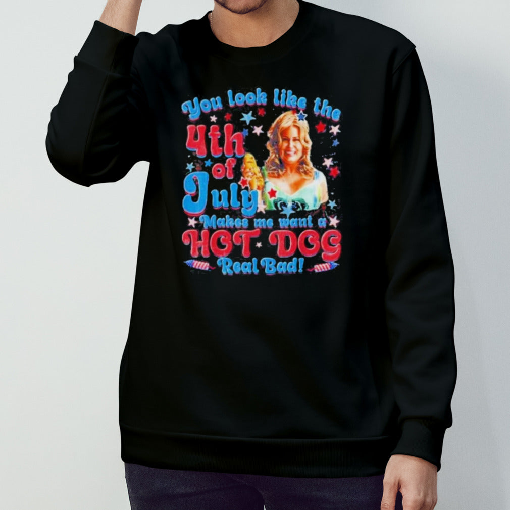 Jennifer Coolidge Makes Me Want A Hotdog Real Bad 4th Of July Shirt