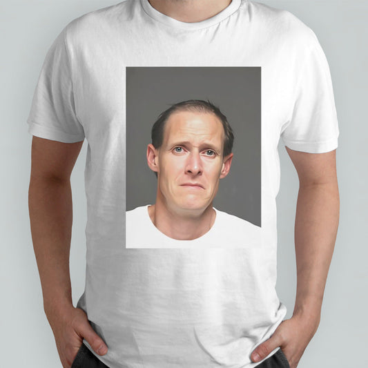 John Dupee mugshot shirt