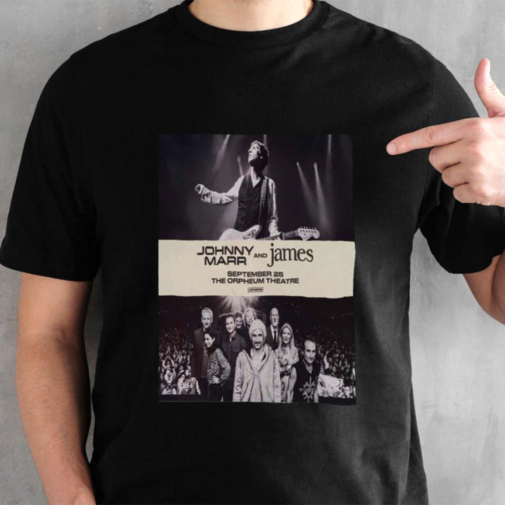 Johnny Marr And James North America Spirit Power Tour 2024 At The Orpheum Theatre Live Nation Shirt