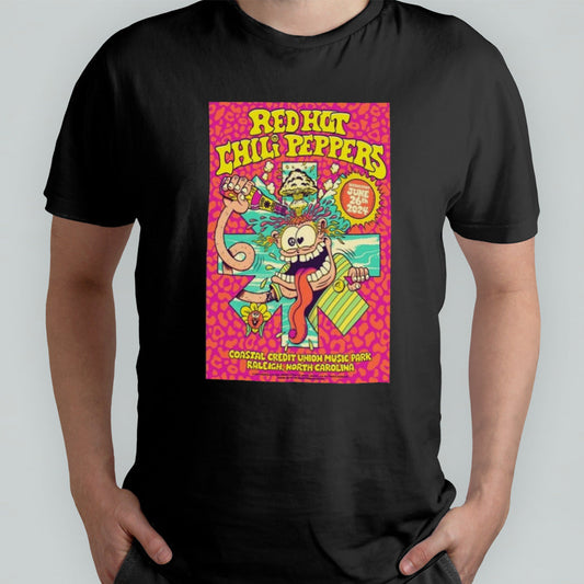 June 26 2024 Coastal Credit Union Music Park Raleigh NC Red Hot Chili Peppers Poster shirt