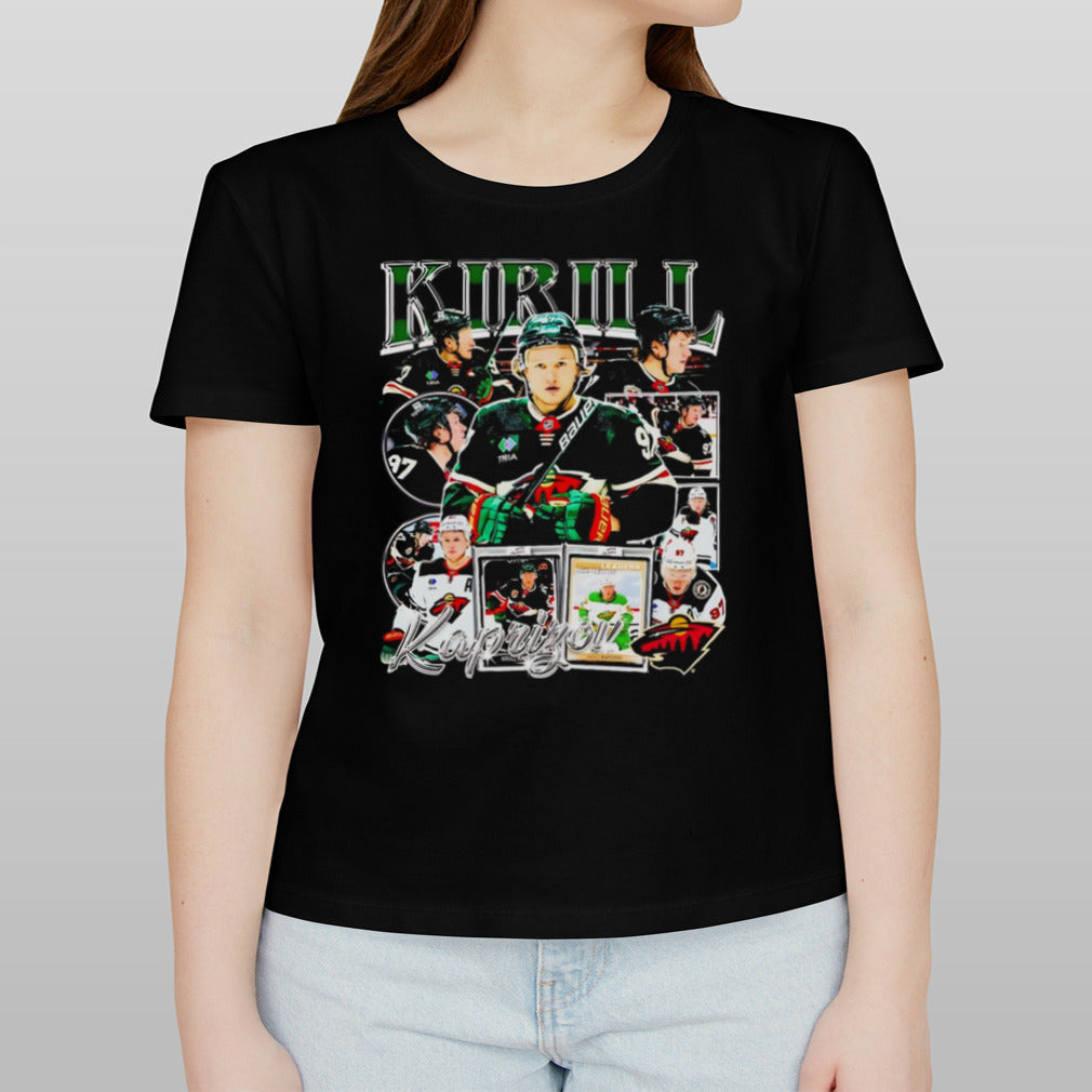 Kirill Kaprizov Wild Hockey Player Vintage Style Retro Shirt