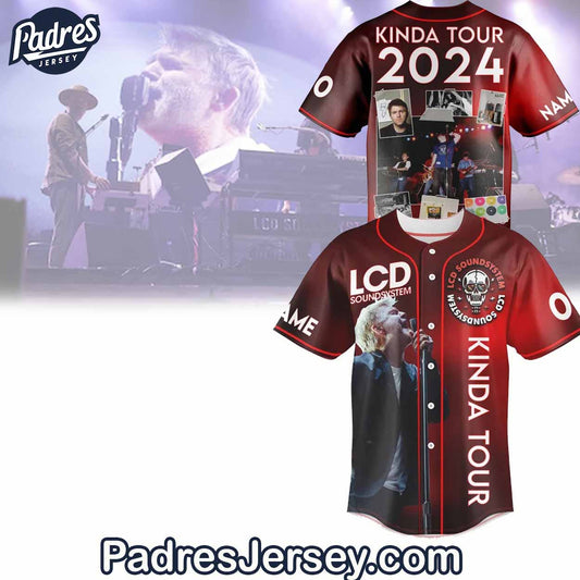 LCd Soundsystem KDN Tour 2024 New Baseball Jersey Outfit - Padres Jersey Oasis: Elevate Your Baseball Style Game