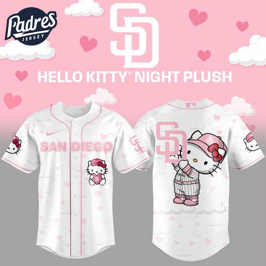 Limited Edition San Diego Padres x Hello Kitty Night Plus Baseball Jersey - Padres Jersey Oasis: Elevate Your Baseball Style Game