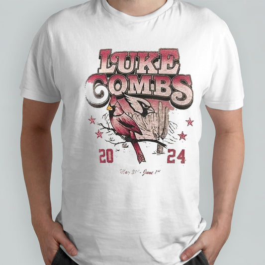 Luke Combs Growinâ€™ Up and Gettinâ€™ Old Tour In Arizona Cardinals 2024 shirt