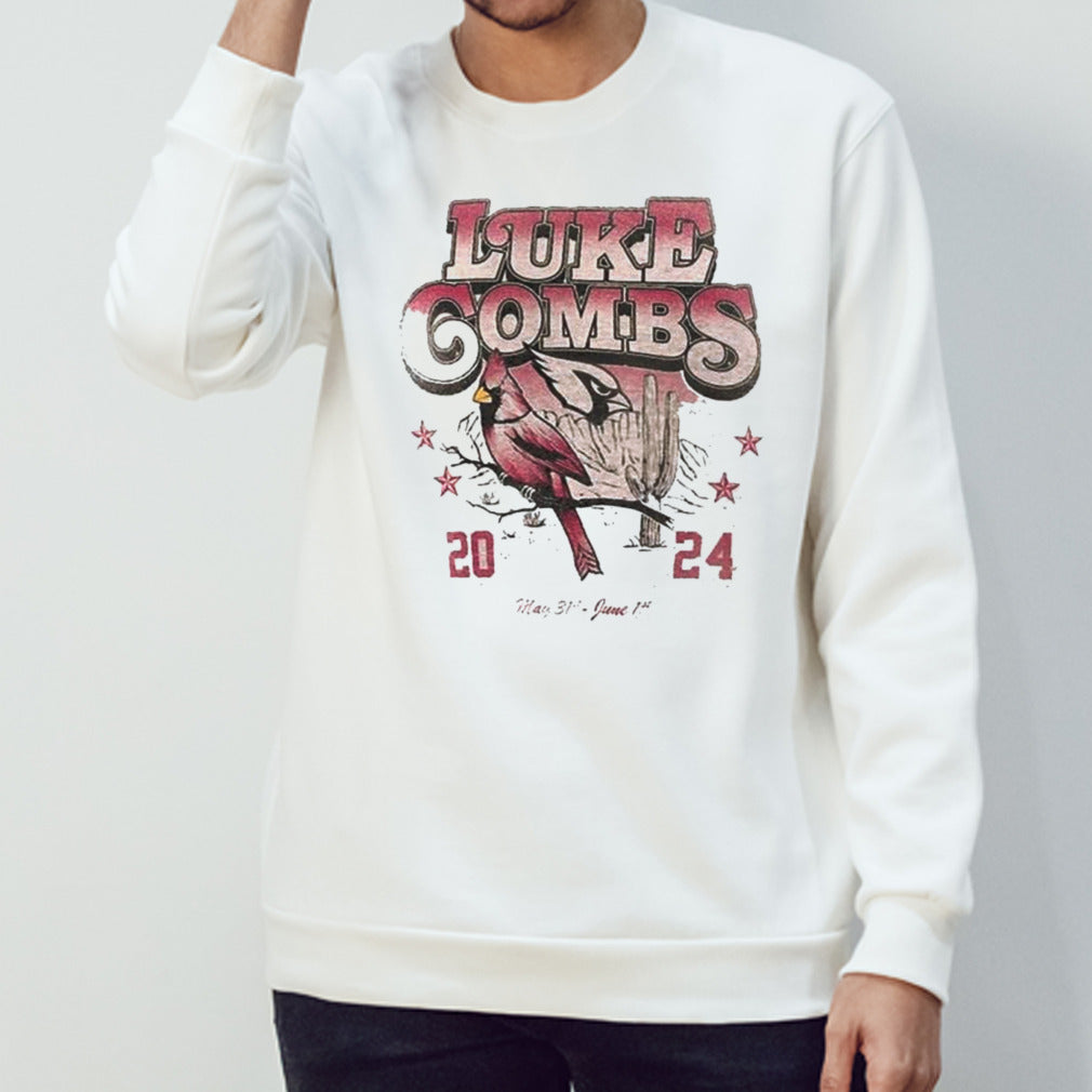 Luke Combs Growinâ€™ Up and Gettinâ€™ Old Tour In Arizona Cardinals 2024 shirt