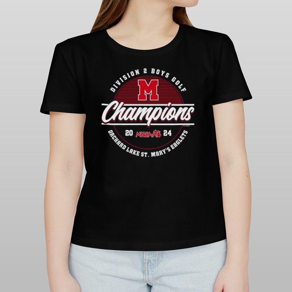 MHSAA 2024 Division 2 Boys Golf Champions Orchard Lake St. Maryâ€™s Eaglets Logo Unisex T-shirt