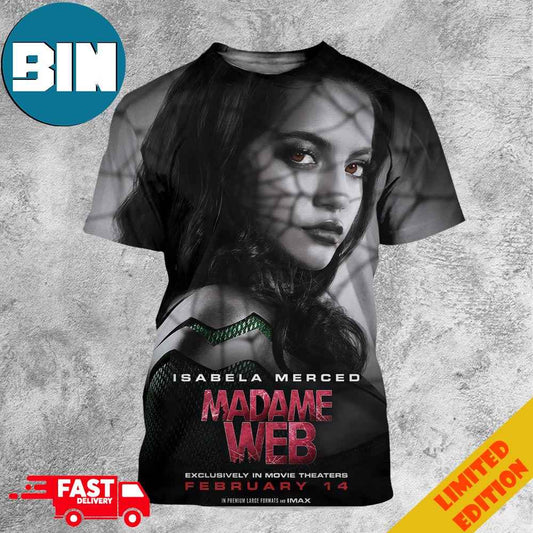 Madame Web New Posters Isabela Merced Movie Theaters February 14 3D T-Shirts