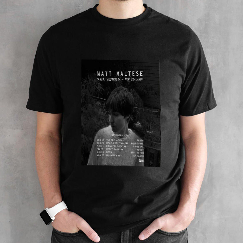 Matt Maltese Australia Tour 2024 Schedule List Date shirt