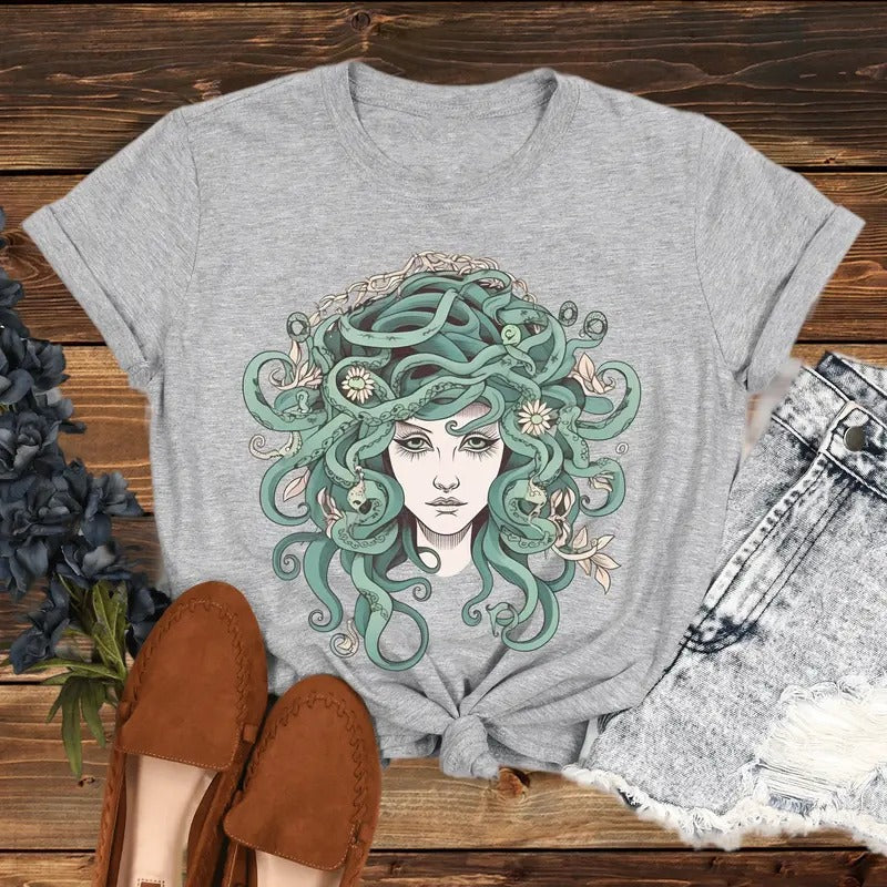 Medusa Tshirt, Medusa Gorgona T-Shirt, Snake Shirt, Greek Mythology, Gorgona Shirt, Medusa Shirt, Greek Mythology Shirt, Medusa Gifts
