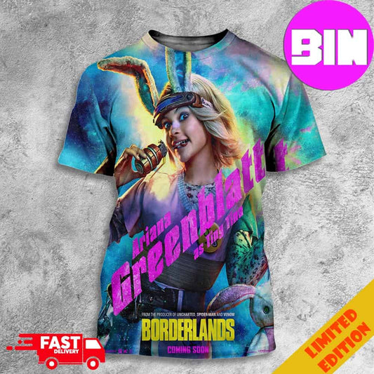 Meet Ariana Greenblatt as Tiny Tina Special In Her Own Explosive Way Borderlands Movie 2024 3D T-Shirts