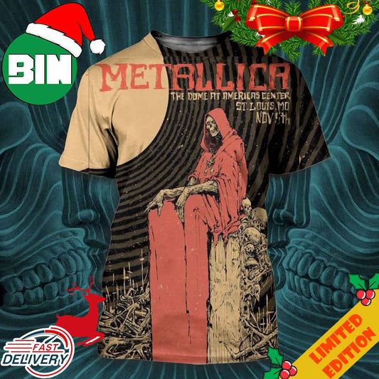 Metallica Second Night In The Dome At Americas's Center St Louis MO USA M72STL World Tour November 5th 2023 3D T-Shirts