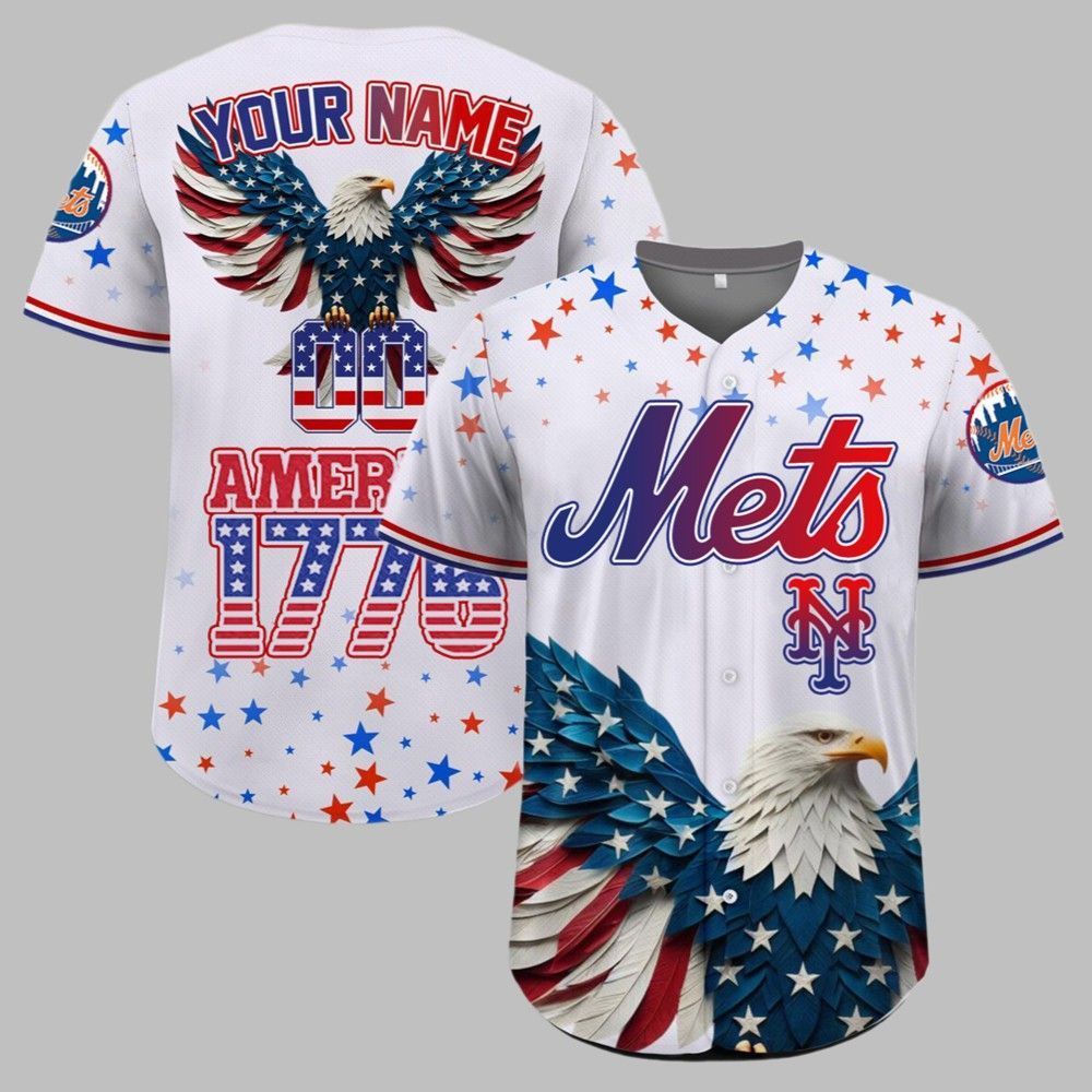 Mets Independence Day Baseball Jersey 2025 - Grishko.com