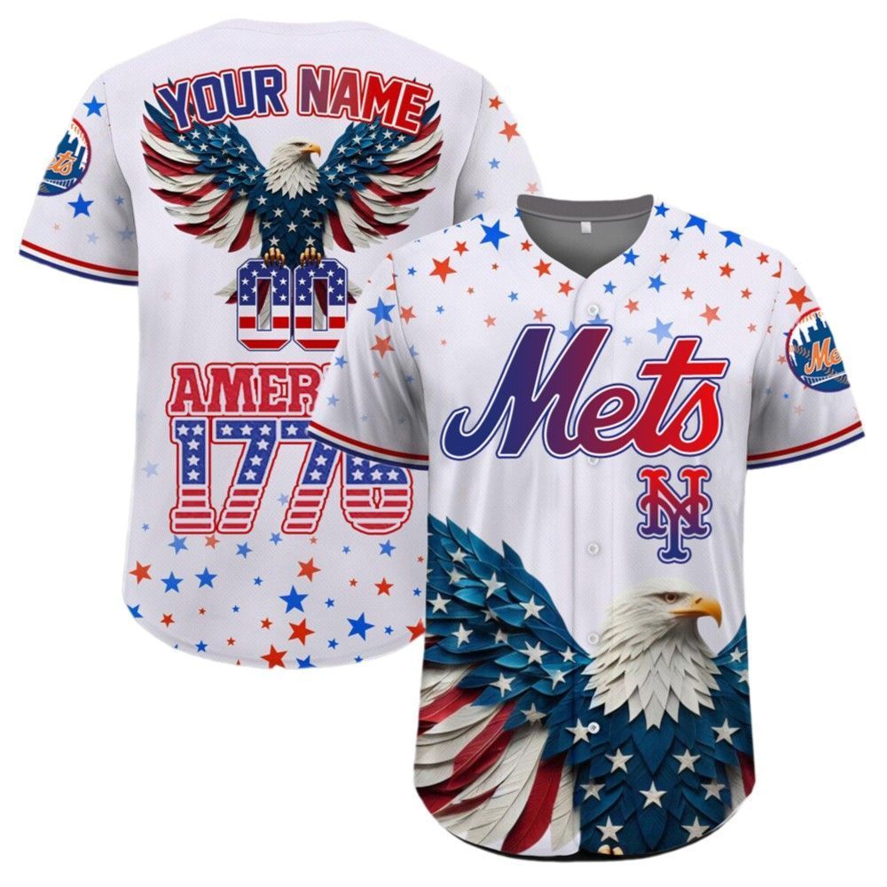 Mets Independence Day Baseball Jersey 2025 - Grishko.com