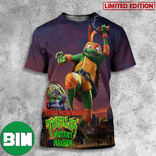Mikey Teenage Mutant Ninja Turtles Mutant Mayhem TMNT Movie T-Shirts