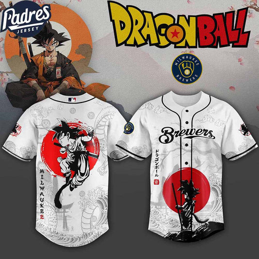Milwaukee Brewers MLB X Dragon Ball Custom Baseball Jersey - Padres Jersey Oasis: Elevate Your Baseball Style Game
