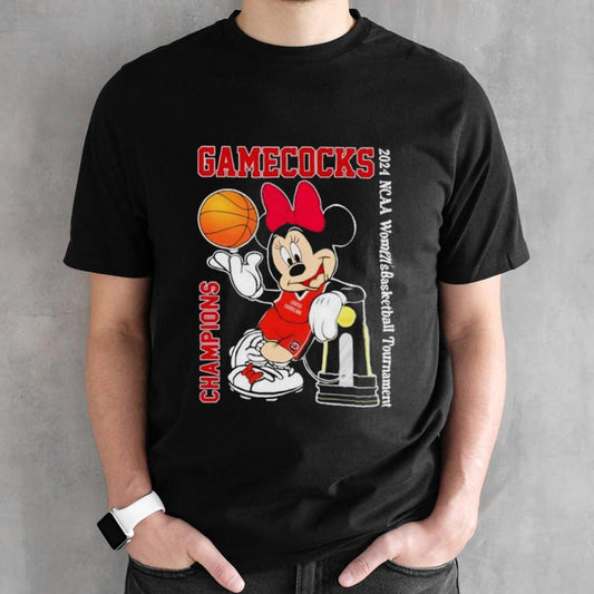 Minnie Mouse South Carolina Gamecocks Champions 2024 NCAA Womensâ€™s Basketball Tournament Shirts