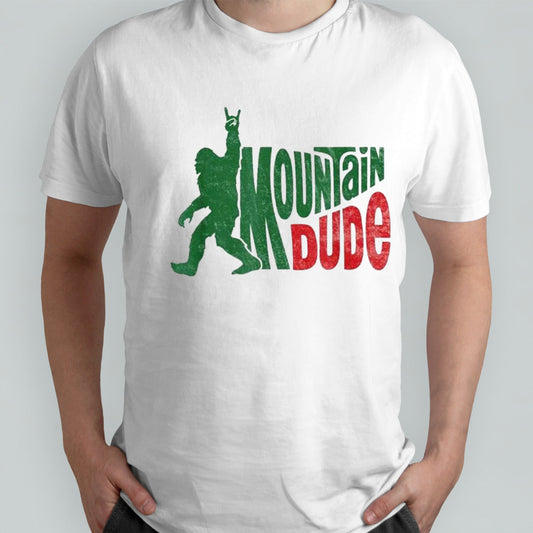 Mountain Dude Funny Bigfoot Sasquatch Hiking Shirt