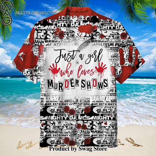 Murders Shows Photographic Print Hawaiian Shirt