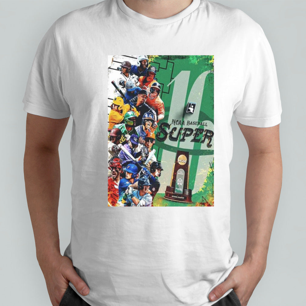 NCAA Baseball The Super 16 2024 Division 1 Road To Omaha Vintage T Shirt